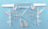 Vought F4U Corsair - Landing Gear & Wing fold Struts (designed to be used with Tamiya kits)