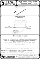 US WWII Pitot Tube - Shark-fin type probe (1 pc) - used on P-36, P-39, P-40, P-47, A-36, B-239, T-6, B-25 and many more - Image 1