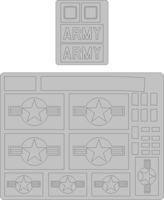 H-21C Shawnee "Flying Banana" Vietnam marking masks for Italeri