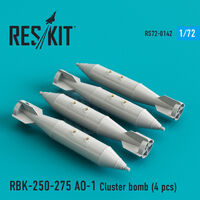 RBK-250-275 AO-1 Cluster Bombs (4 pcs) (Su-7, Su-17, Su-22, Su-24, Su-25, Su-34, MiG-21, MiG-27) - Image 1