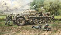 Sd.Kfz. 10 Demag D7 with German Paratroops - Image 1