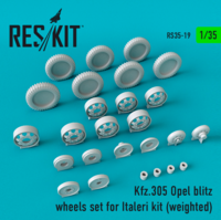 Kfz.305 Opel blitz wheels set weighted