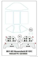 Bf-109E folia + elementy - Image 1