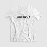 Biay T-Shirt z napisem mojehobby.pl - rozmiar XL